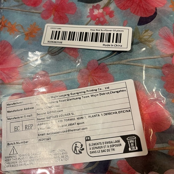 25 Sheets Floral Tissue , Gift Wrapping Paper - Picture 9 of 11